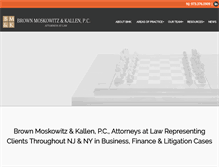 Tablet Screenshot of bmk-law.com